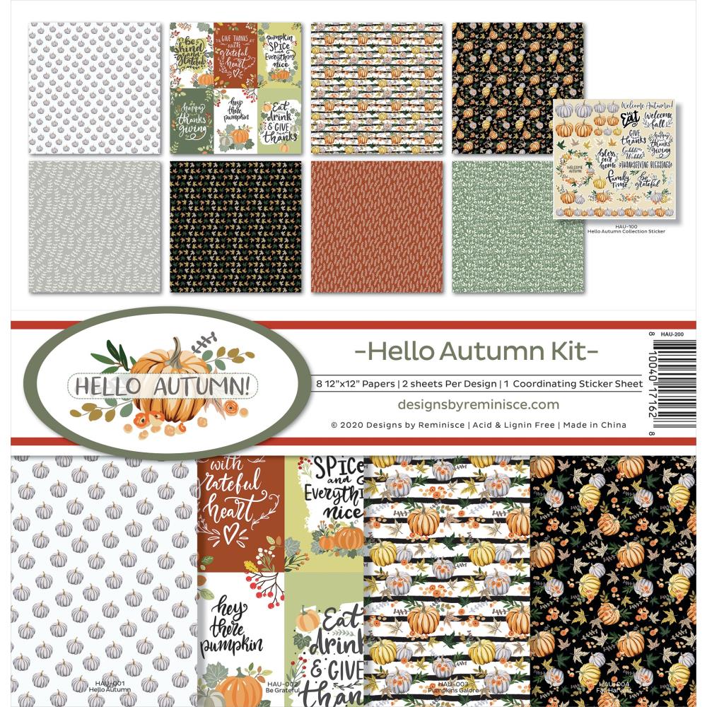 Reminisce 12x12 Collection Pack - [Collection] - Hello Autumn Kit