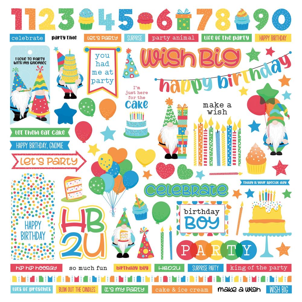Colorplay 12x12 Stickers [Collection] - Norbert's Birthday Party