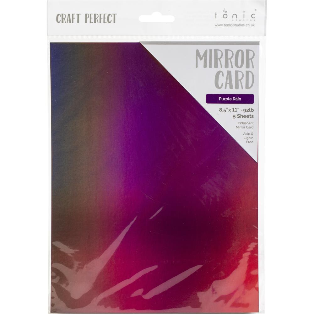 Tonic Craft Perfect 8.5 x 11" Mirror Cardstock - Purple Rain