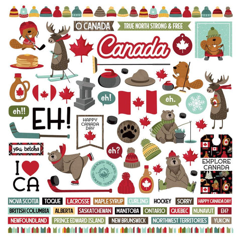 Colorplay 12x12 Stickers [Collection] - O Canada 2