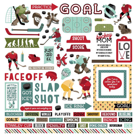 Colorplay 12x12 Stickers [Collection] - Hockey Life