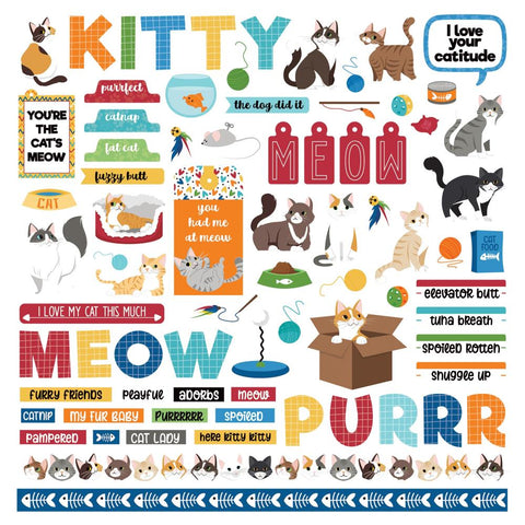 Colorplay 12x12 Stickers [Collection] - Cat Lovers