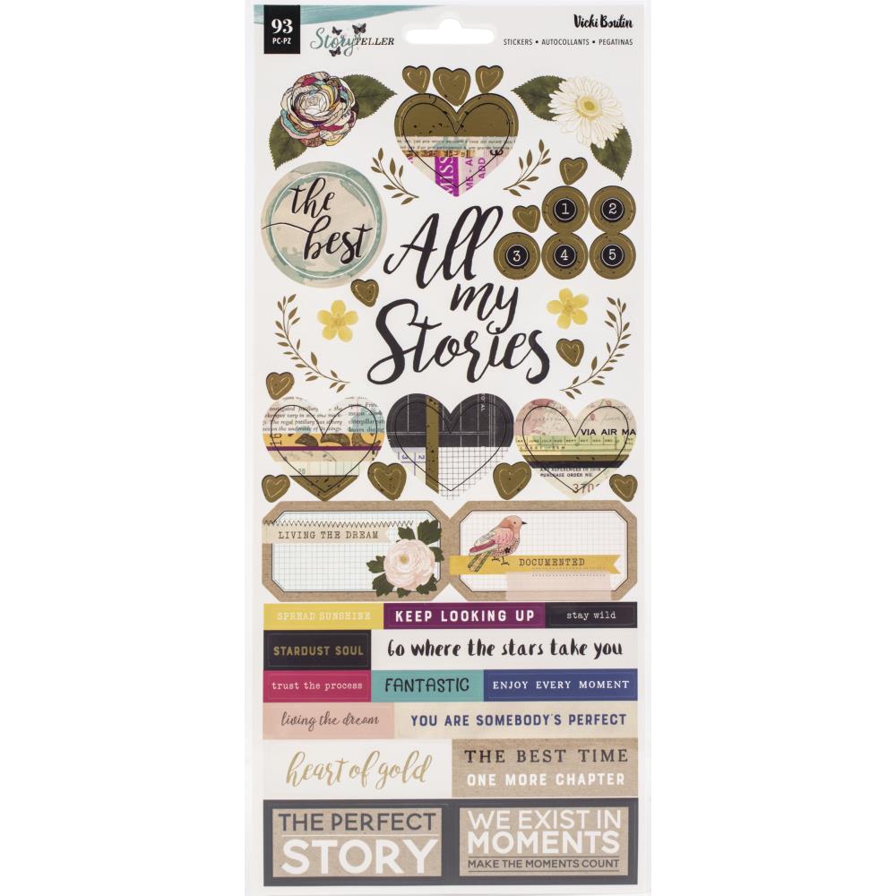American Crafts Vicki Boutin Storyteller Cardstock Stickers