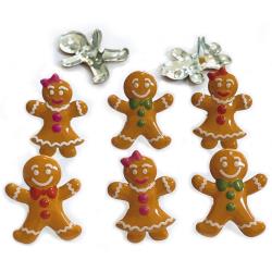 EyeLet & OutLet Brads - Gingerbread Brads