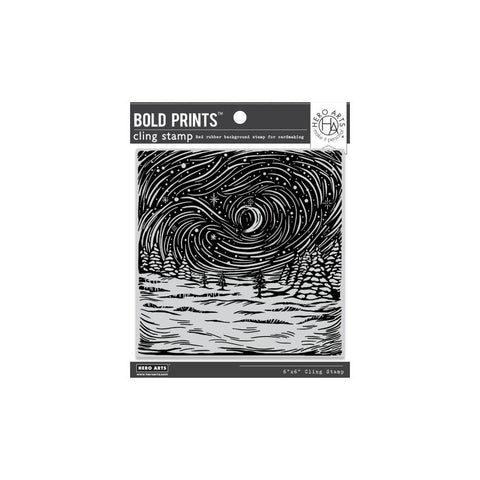 Hero Arts Clings - Etched Winter Scene Bold Prints