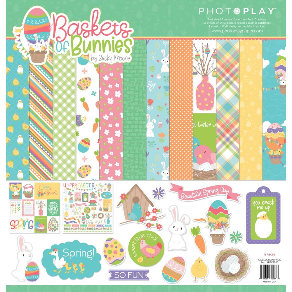 Photo Play 12x12  [Collection] - Baskets of Bunnies