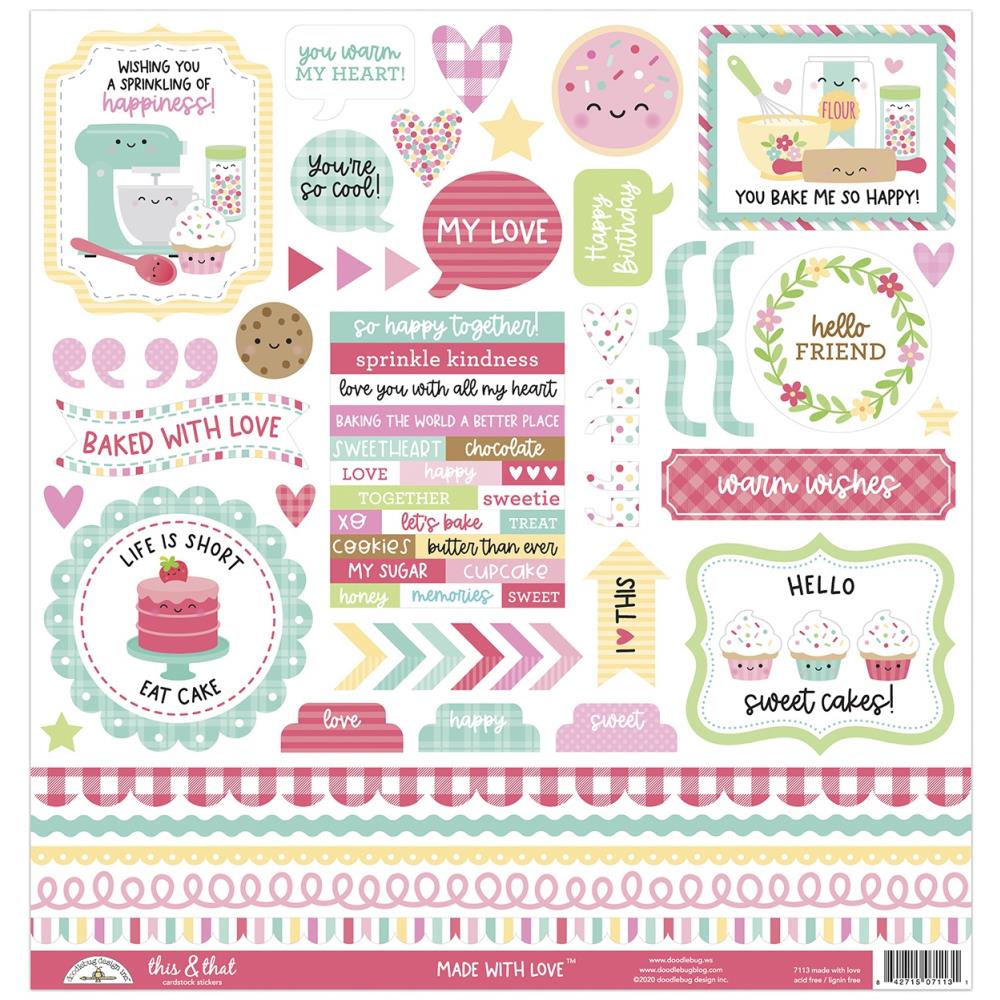 Doodlebug Design  12x12 Stickers [Collections] - this & that - Made With Love