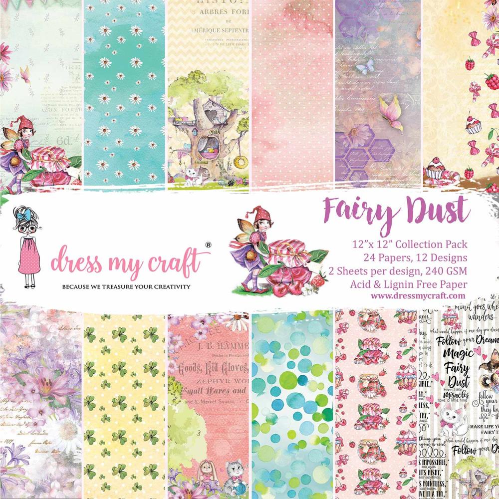 Dress My Craft 12x12 Paper [Collection] - Fairy Dust
