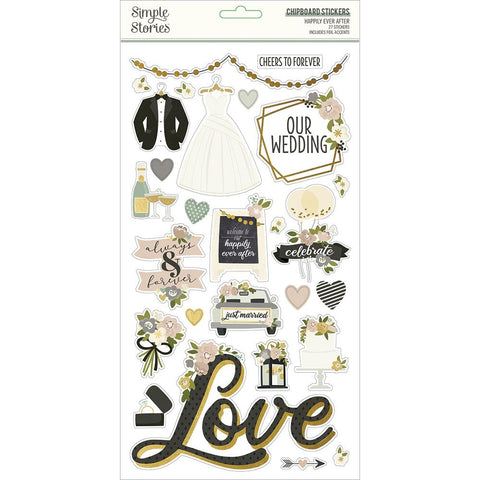 Simple Stories Chipboard - [Collection] - Happily Ever After