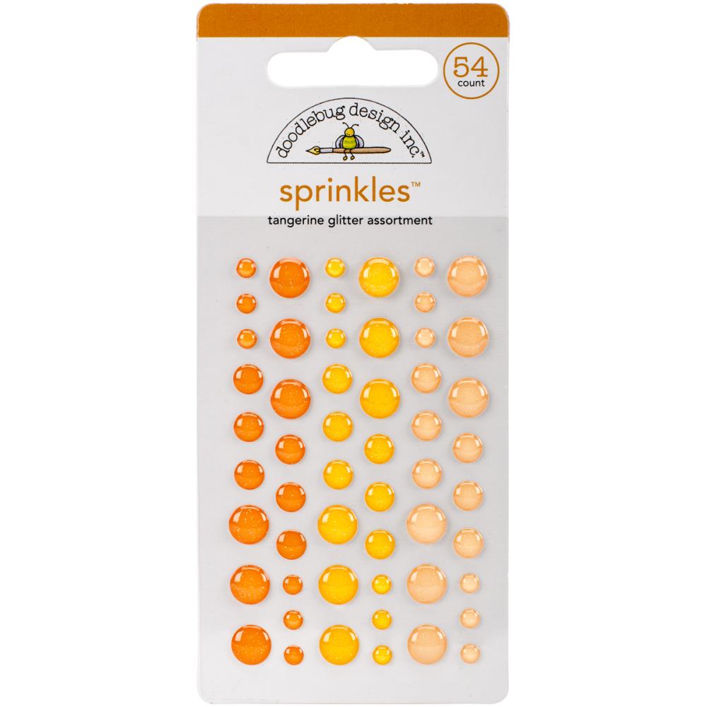 Doodlebug Design  Glitter Sprinkles - [Collection] - Tangerine