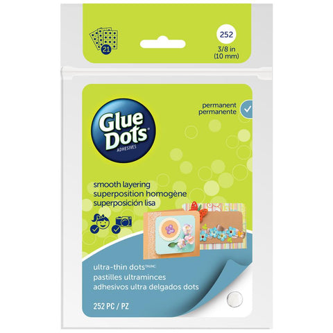 Glue Dots -  Ultra Thin Dots Sheets - 252 pcs