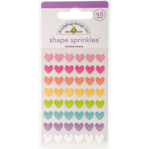 Doodlebug Design Sprinkles - [Collection] - Rainbow Hearts