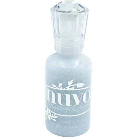 Nuvo Glitter Drops - Silver Crystals