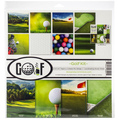 Reminisce 12x12  Paper  [Collection] - Golf Kit