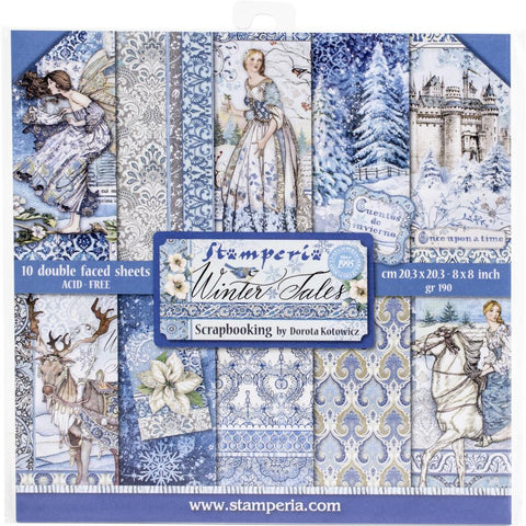 Stamperia 8x8 Paper [Collection] - Winter Tales