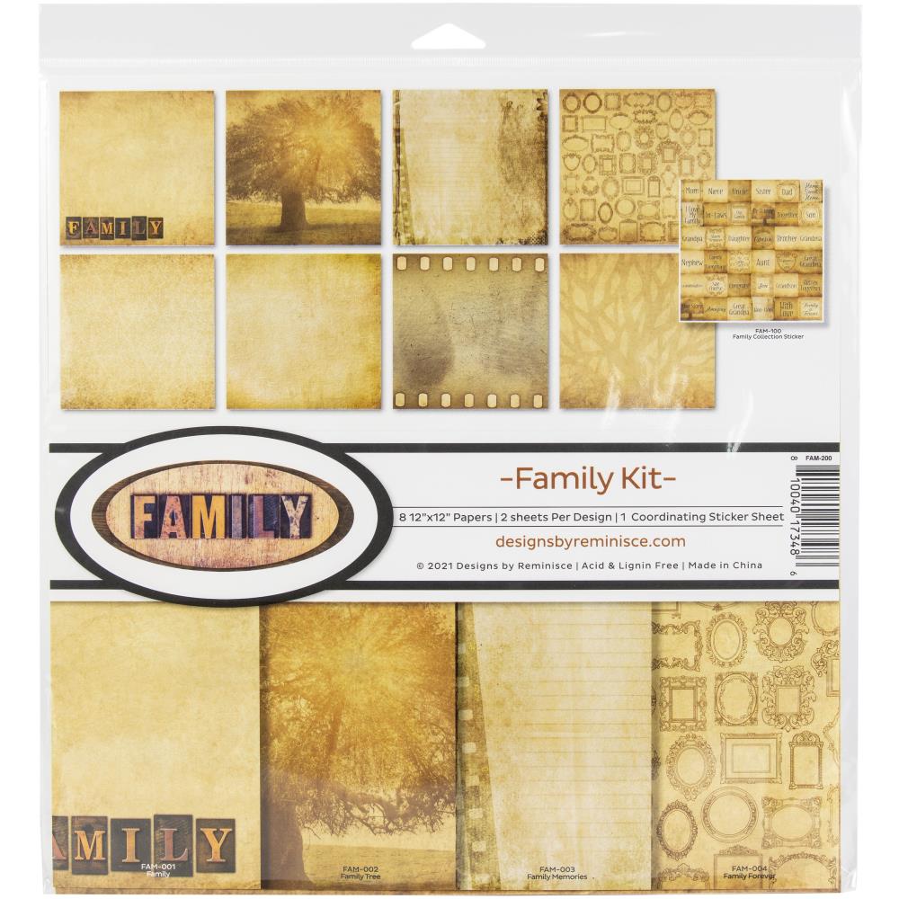 Reminisce 12x12 Collection Pack - [Collection] - Family Kit