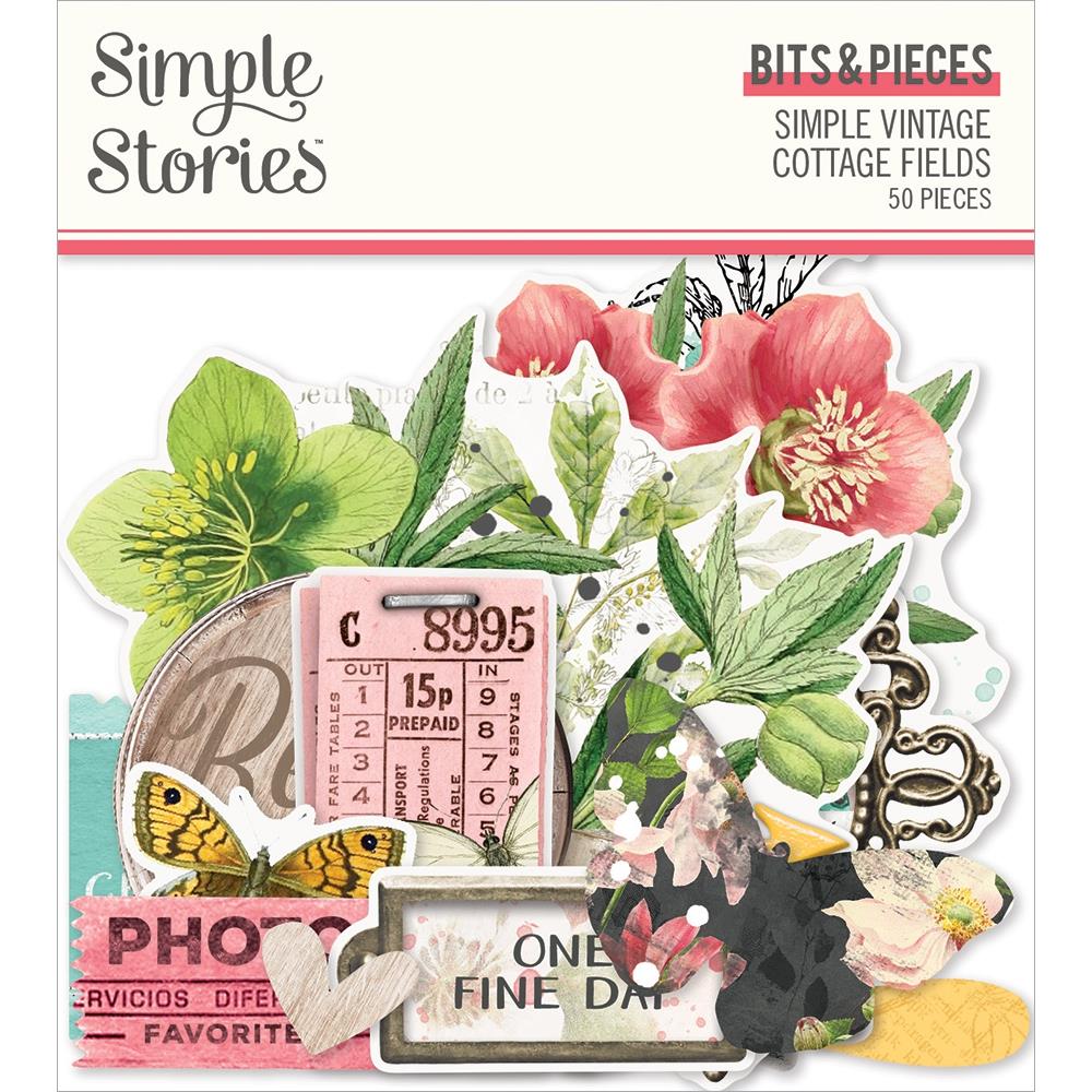 Simple Stories Bits & Pieces  [Collection] - Simple Vintage Cottage Fields