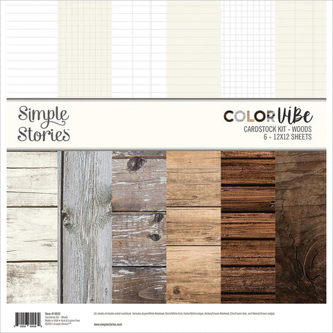 Simple Stories  12x12 Paper [Collection] - Color Vibes Woods
