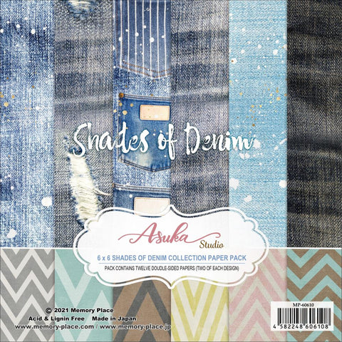 Memory-Place Asuka Studio 6x6 Paper [Collection] - Shades Of Denim