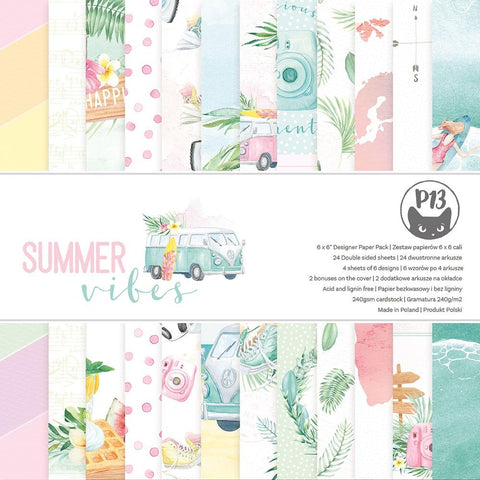 P13 6x6 Paper Pad - Summer Vibes