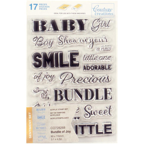 Couture Creations Clear Stamps  - Bundle Of Joy