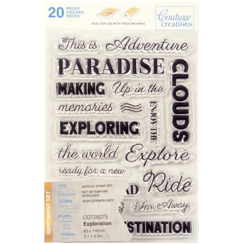 Couture Creations Clear Stamps  - Exploration