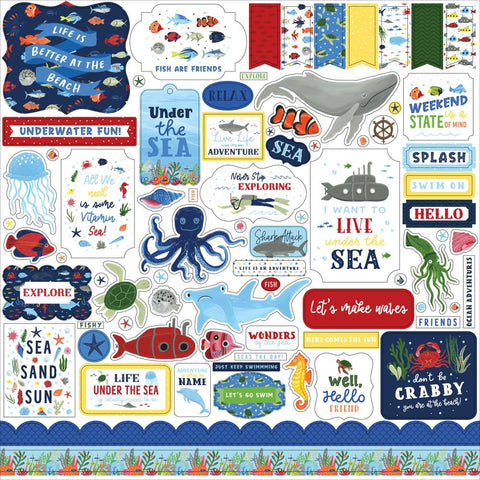 Echo Park 12x12  Stickers  [Collection] - Under Sea Adventures