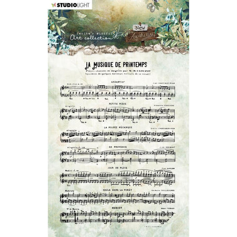 Studio Light Clear Stamp - Sheet Music