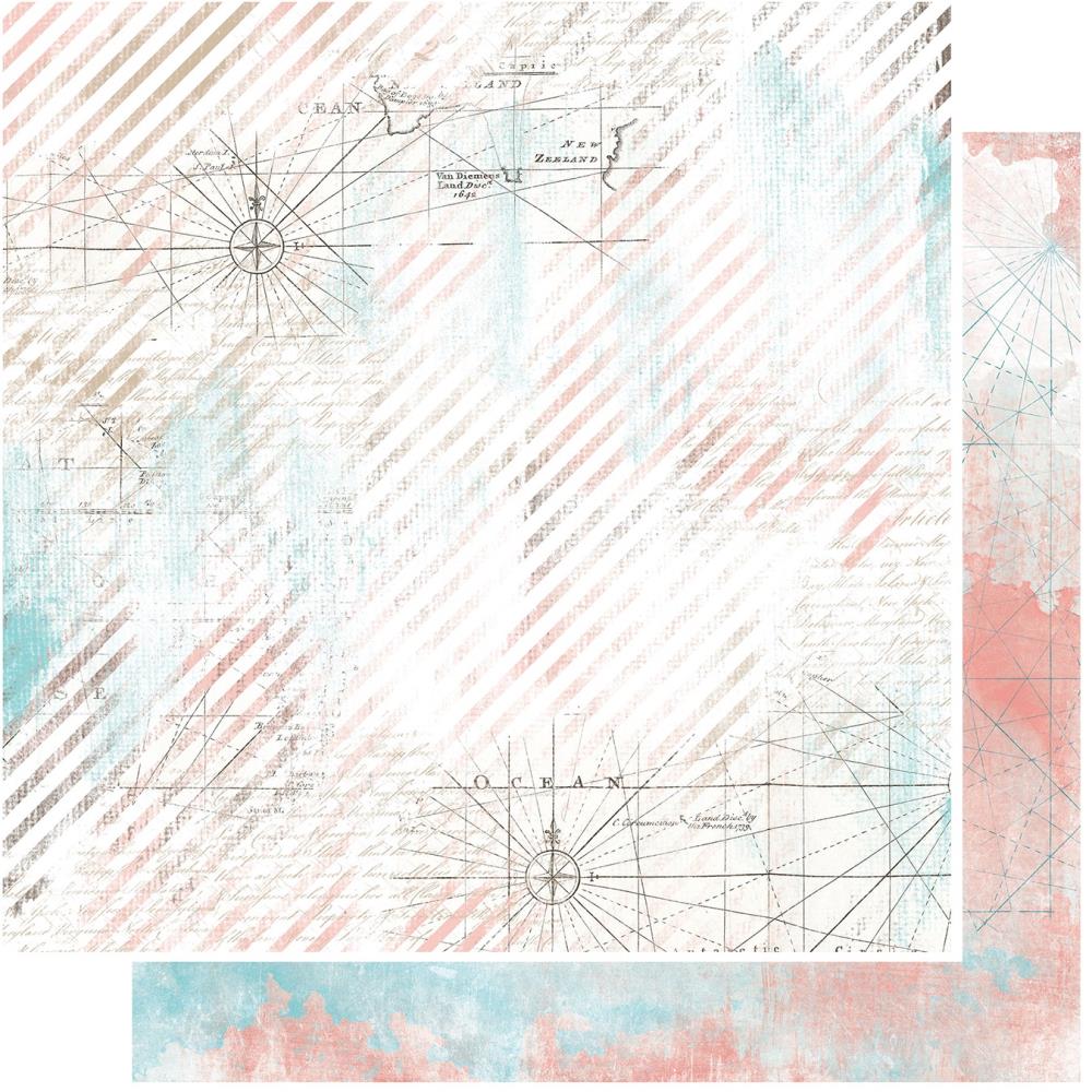 49 and Market 12x12 Paper  [Collection]  - Vintage Artistry Beached - Cartography