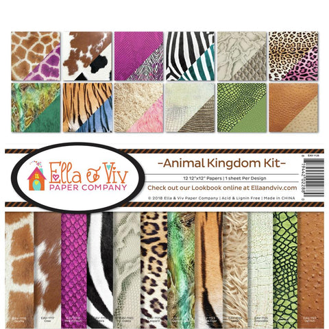 Ella & Viv 12x12 Collection Pack - [Collection] - Animal Kingdom