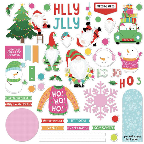 Colorplay 12x12 Stickers [Collection] - Tulla's & Norbert's Christmas Party Card Kit Stickers