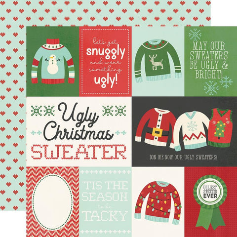 Simple Stories 12x12 [Collection ] - Ugly Christmas Sweater - Element Cards