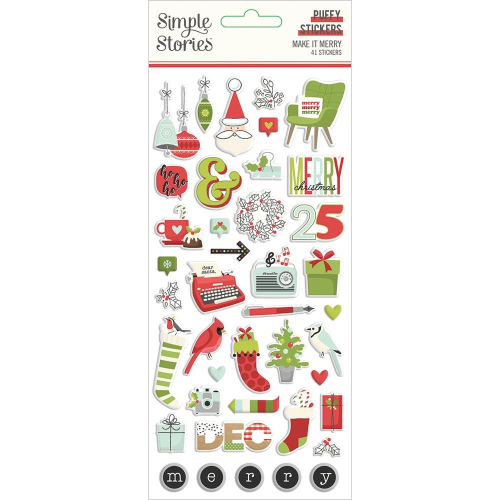 Simple Stories Puffy Stickers [Collection] - Make It Merry