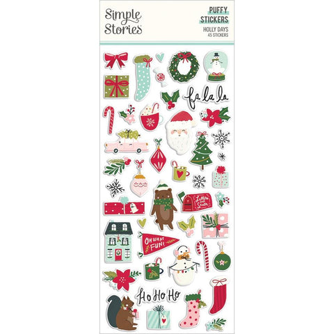 Simple Stories Puffy Stickers [Collection] - Holly Days