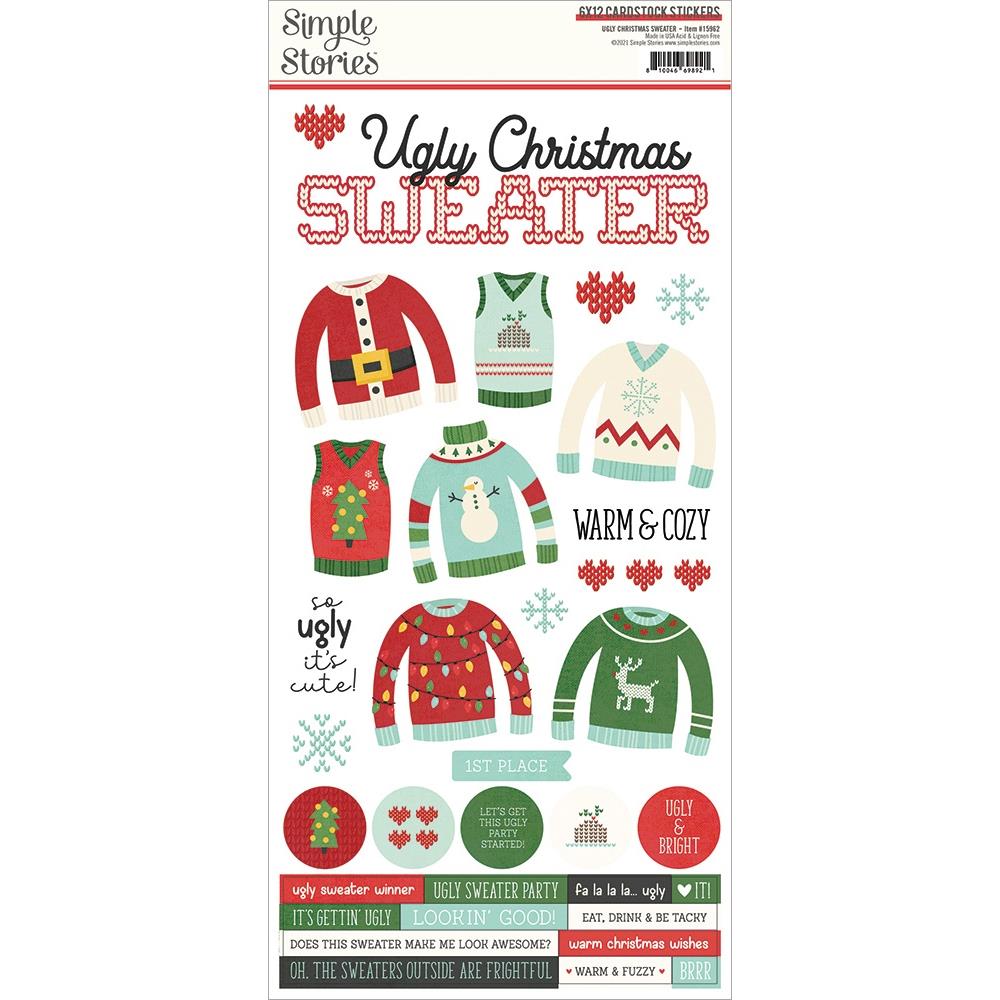 Simple Stories  Stickers  [Collection] - Ugly Christmas Sweater