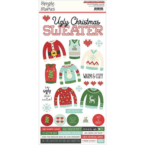 Simple Stories  Stickers  [Collection] - Ugly Christmas Sweater