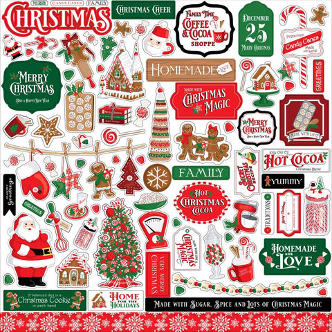 Carta Bella 12x12  Stickers  [Collection] - Christmas Cheer