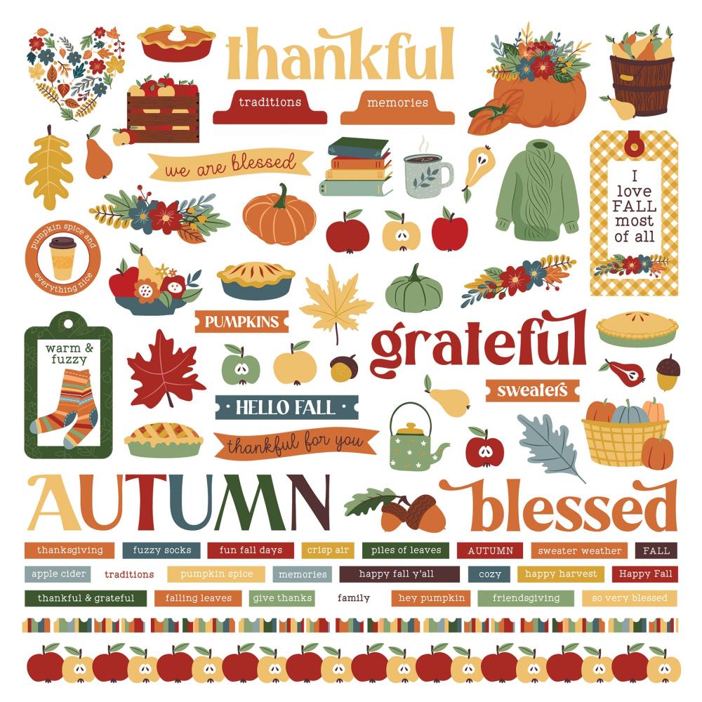 Photo Play 12x12 Stickers [Collection] - Autumn Greetings