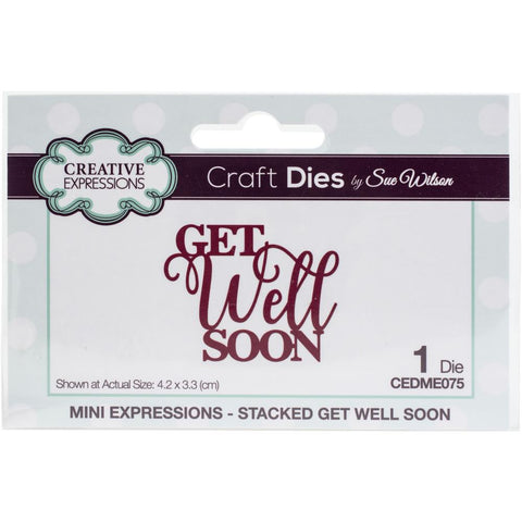 Creative Expressions Mini Dies - Get Well Soon