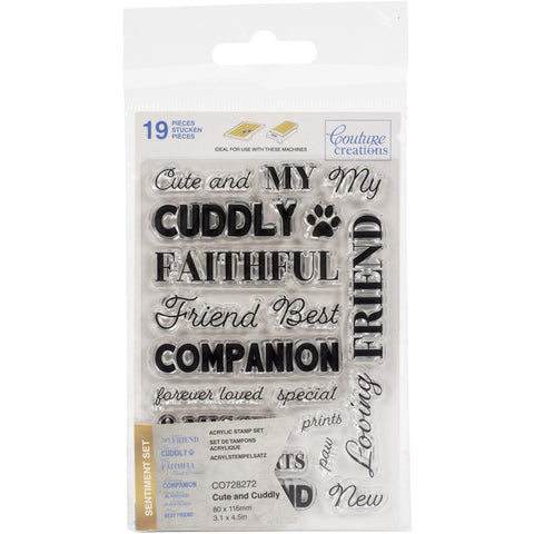 Couture Creations Clear Stamps  - Cute and Cuddly