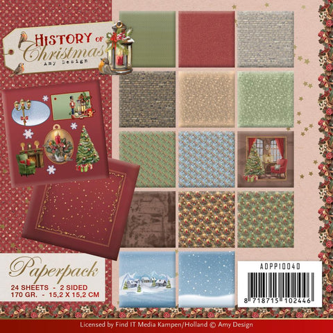 Find It [Amy Design]  6x6 Paper Pad - History Of Christmas