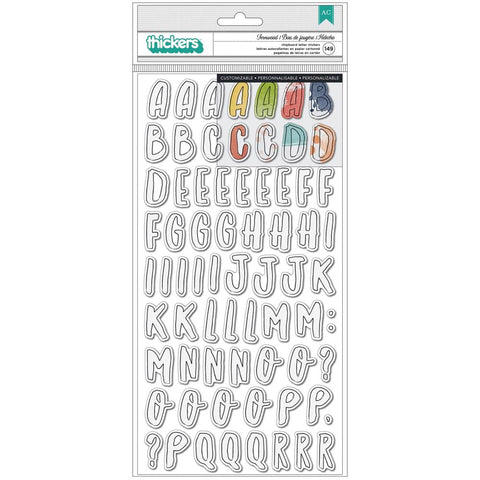AC Vicki Boutin Fernwood Chipboard Paintable Letter / Chipboard Thickers