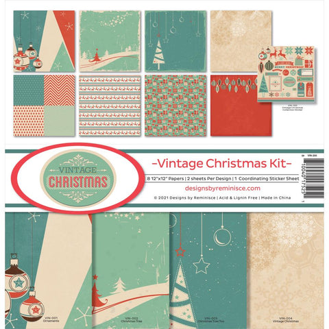 Reminisce 12x12 Collection Pack - [Collection] - Vintage Christmas Kit