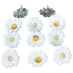 EyeLet & OutLet Brads - White Daisy