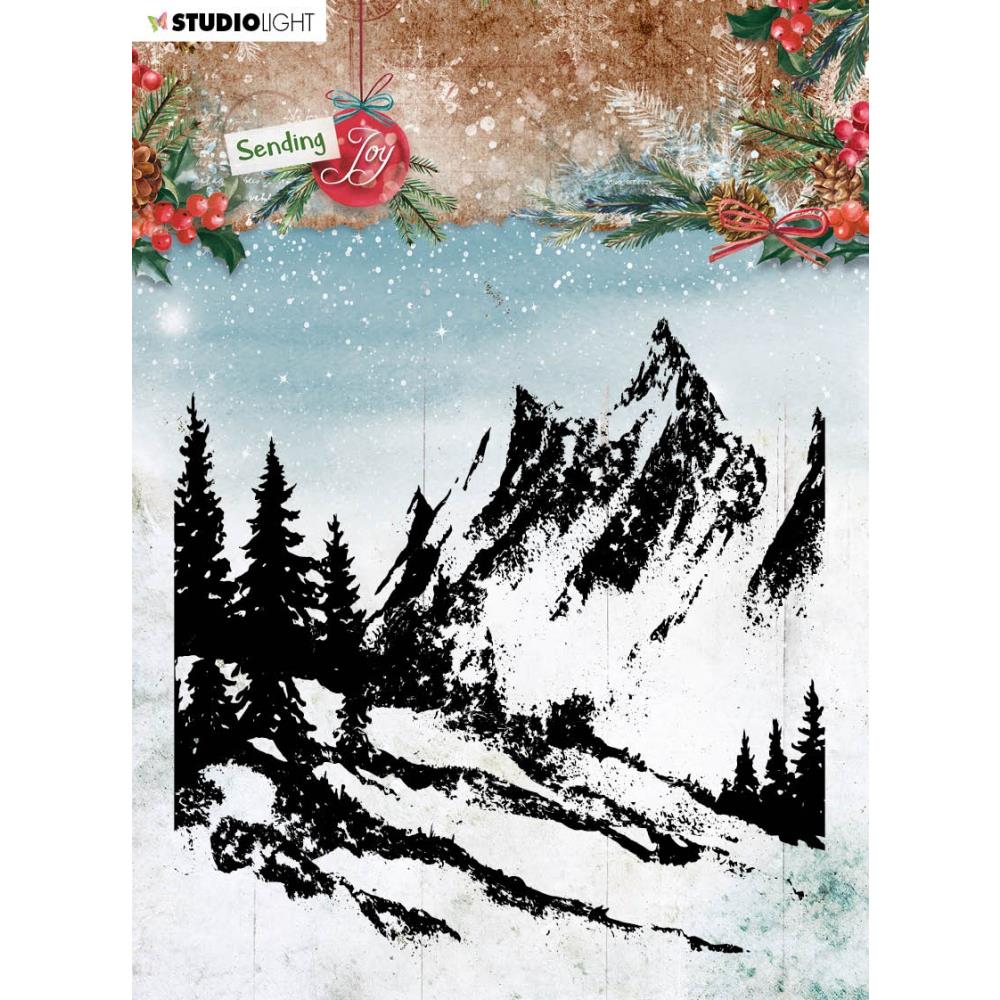 Studio Light Clear Stamp - Sending Joy - Background Landscape