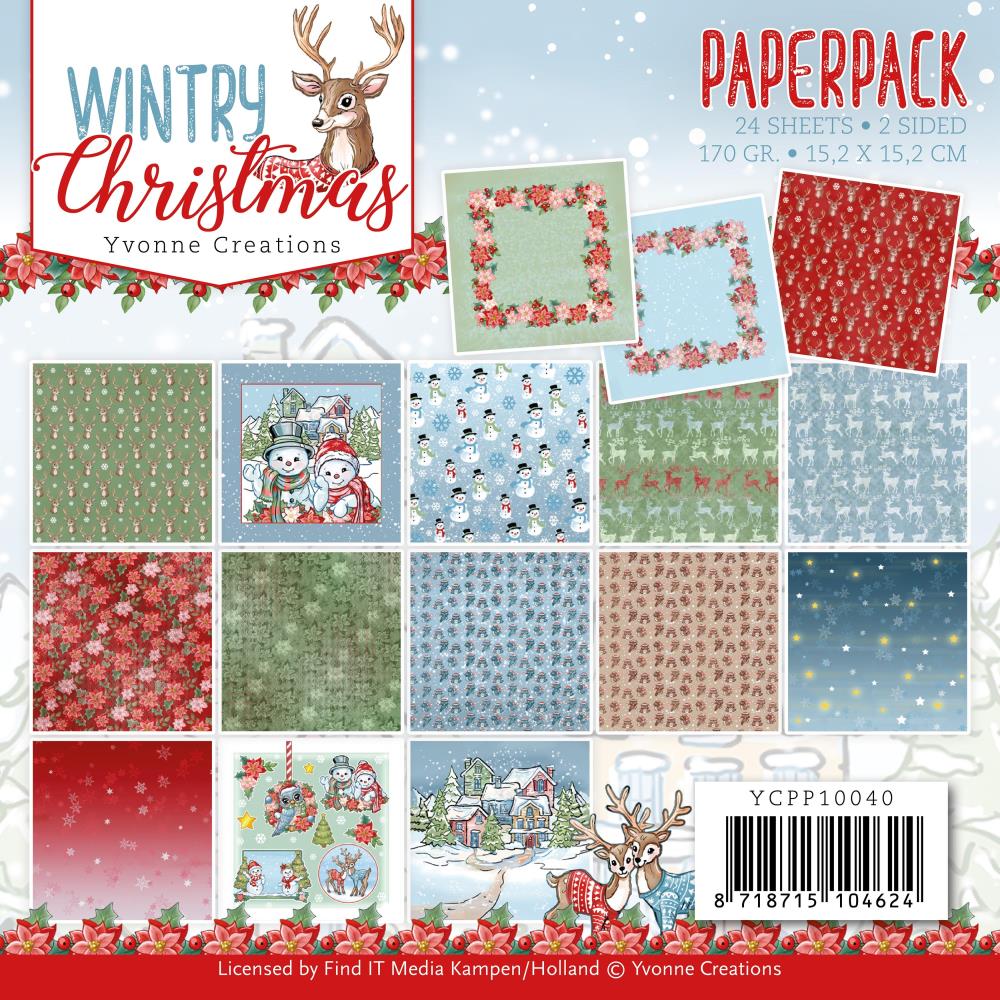Find It [Jeanine's Art]  6x6 Paper Pad - Wintery Christmas