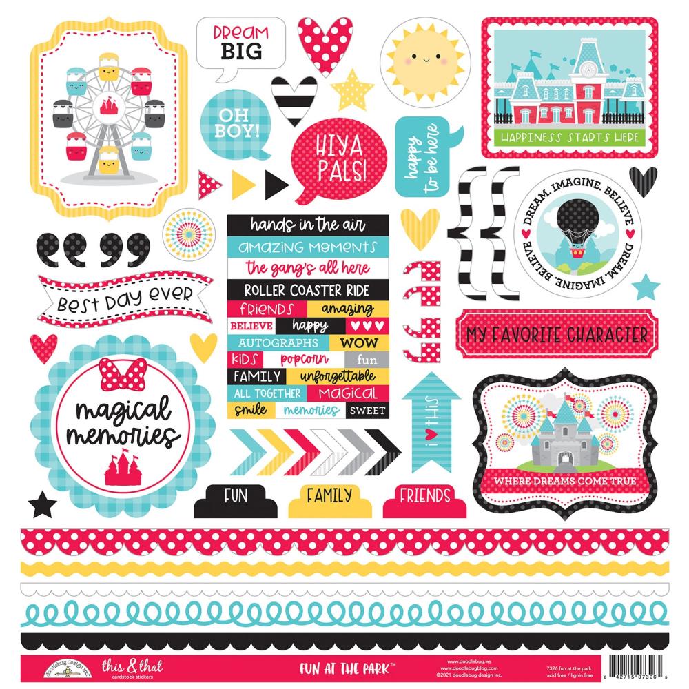 Doodlebug Design  12x12 Stickers [Collections] - this & that - Fun At The Park
