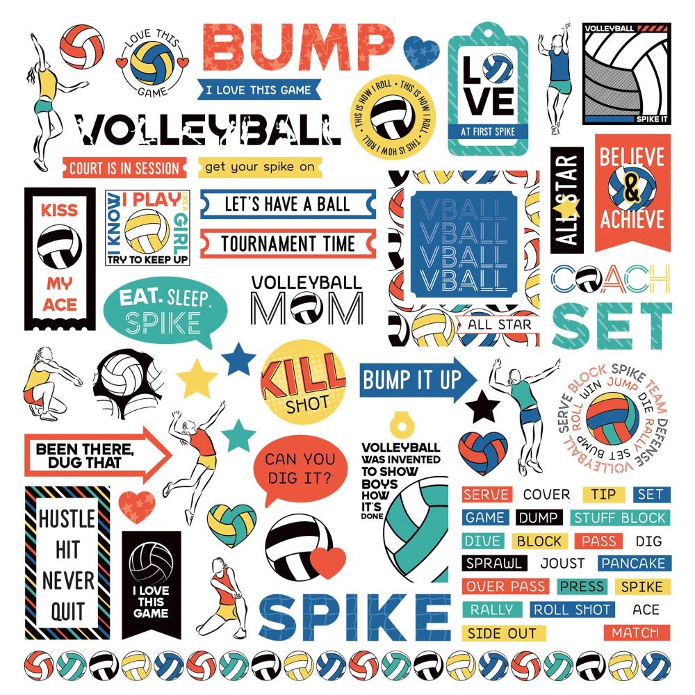 Photoplay 12x12 Stickers [Collection] - MVP Vollyball