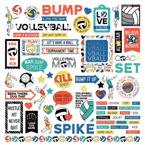 Photoplay 12x12 Stickers [Collection] - MVP Vollyball