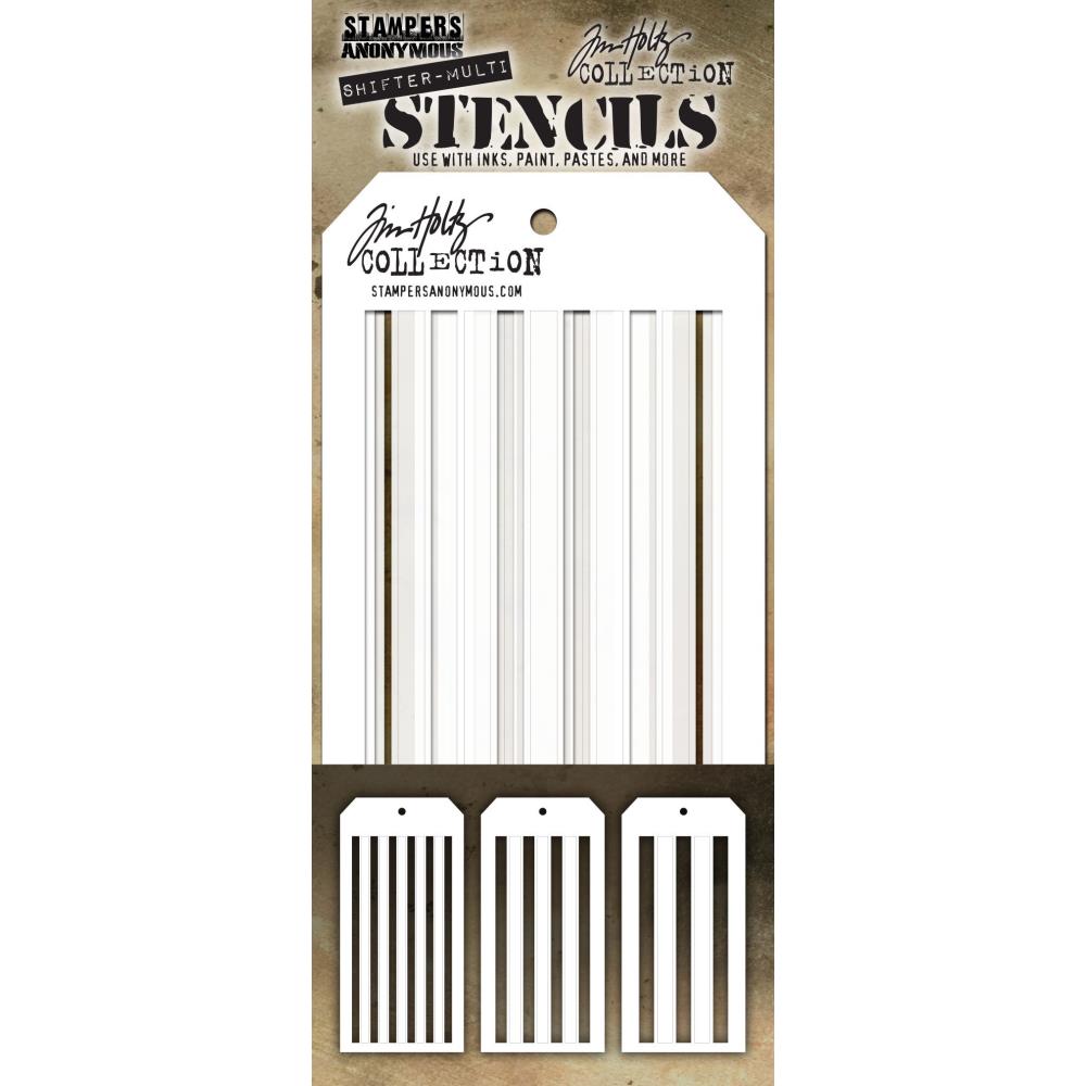 Tim Holtz Layering Stencil - Shifter Stripes